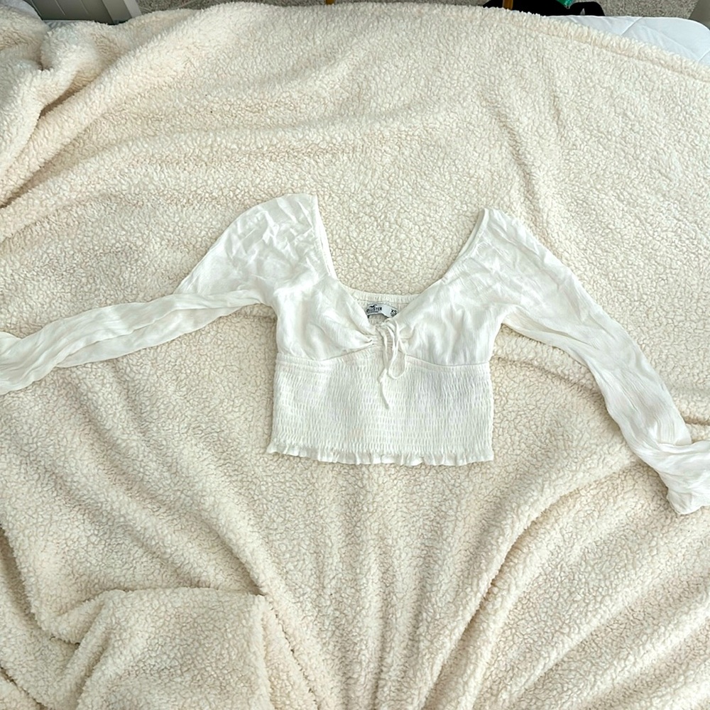 Hollister Long Sleeve Crop Top XS